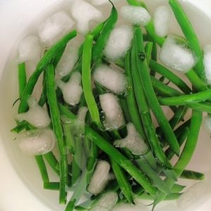 green beans blanched