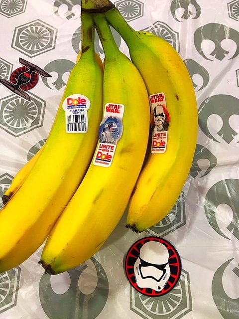 Dole Bananas with Star Wars sticker