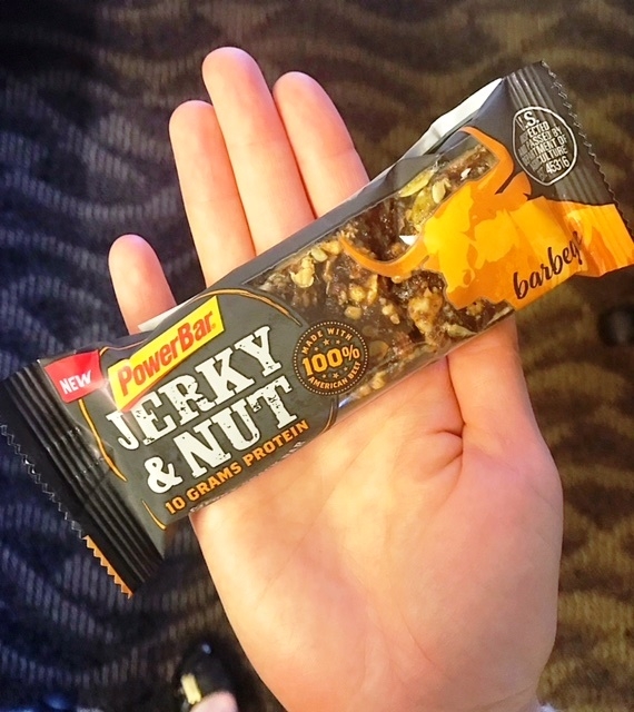PowerBar jerky and nut protein bar