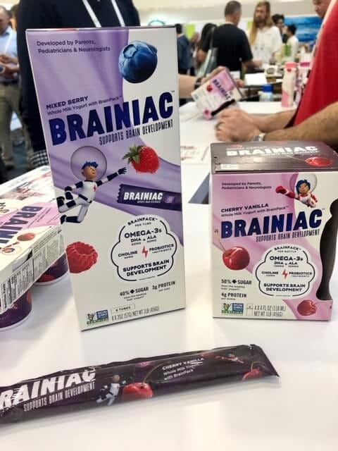 Brainiac kids yogurt with DHA and choline expo west 2019