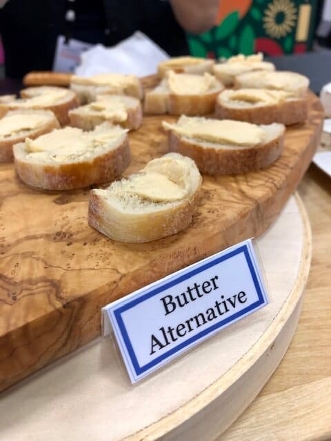 Butter alternative spread on french bread expo west 2019