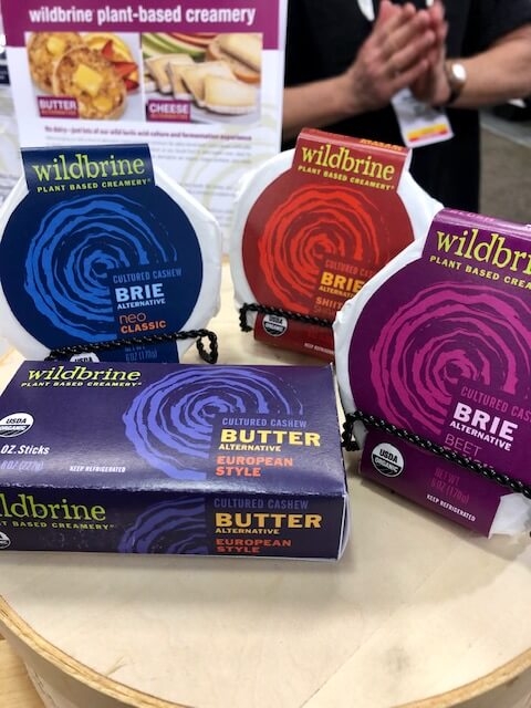 Wildbrine plant based brie cheese and butter alternative expo west 2019