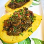 spaghetti squash and persian lamb stew with parsley