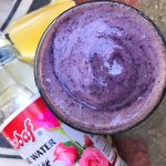 wild blueberry smoothie and rose water