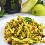 kamut and white bean salad with green goddess dressing and pistachios