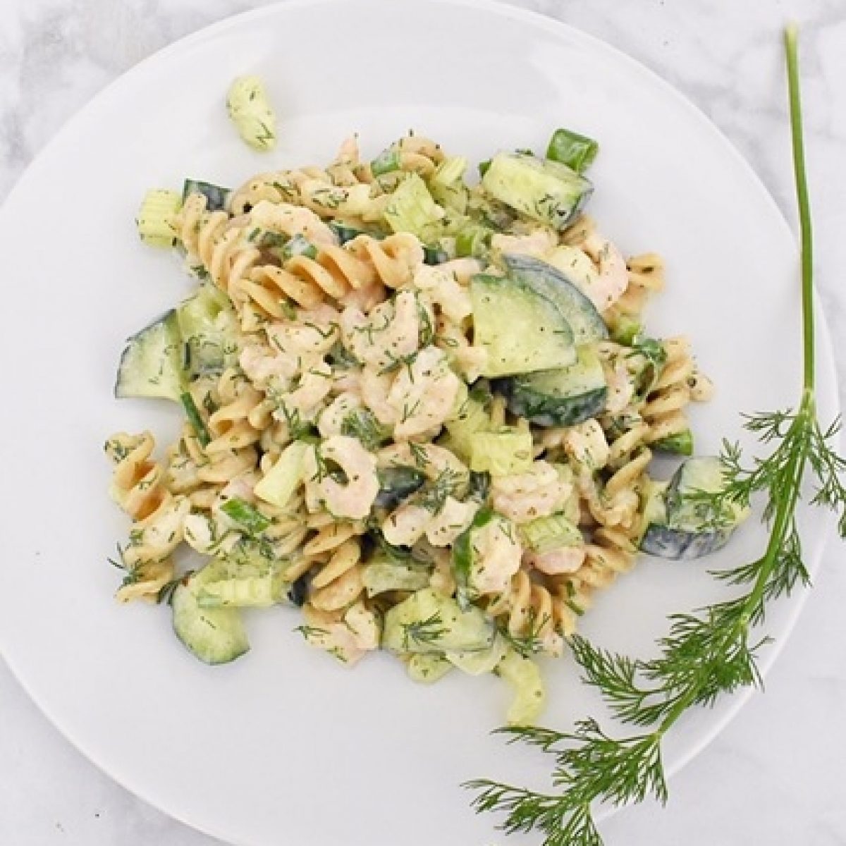 Healthy Shrimp and Dill Pasta Salad Recipe