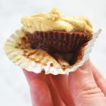 vegan pumpkin fudge cup with spiced cream cheese frosting